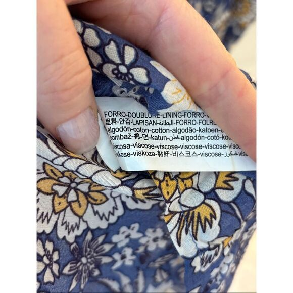 NWOT Zara blue combined print kaftan dress, Med $139 - Picture 8 of 10